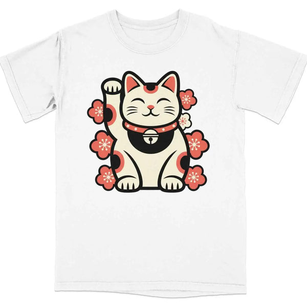 Maneki Neko Charm Blossom Graphic Tee S