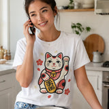Maneki Neko Charm Blossom Graphic Tee