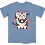 Maneki Neko Sakura Graphic Tee Blue Jean