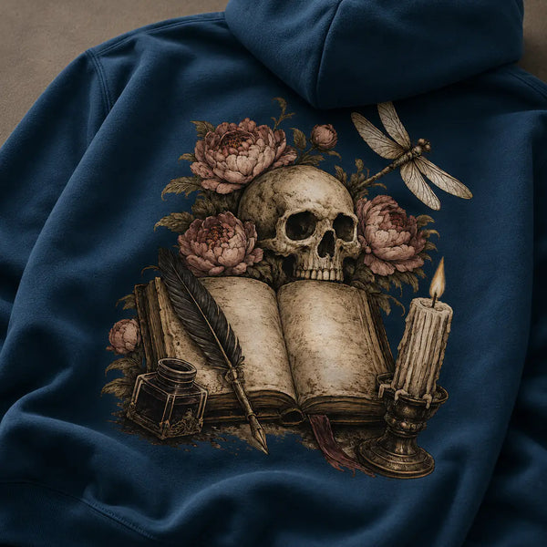 Midnight Pages Organic Hoodie S