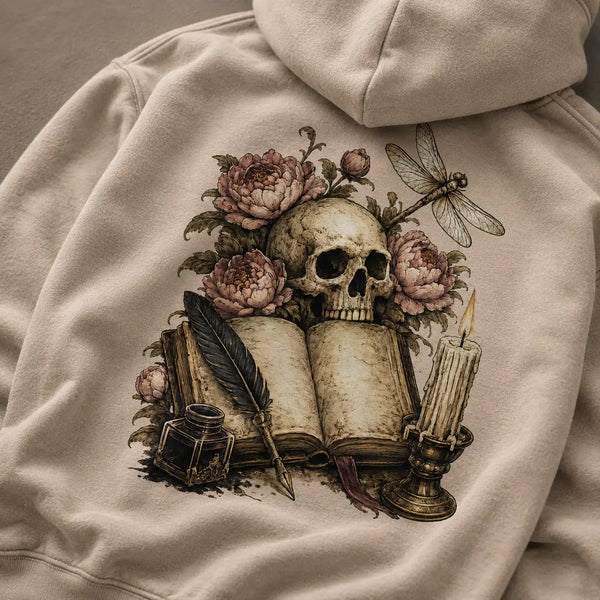 Midnight Pages Organic Hoodie S