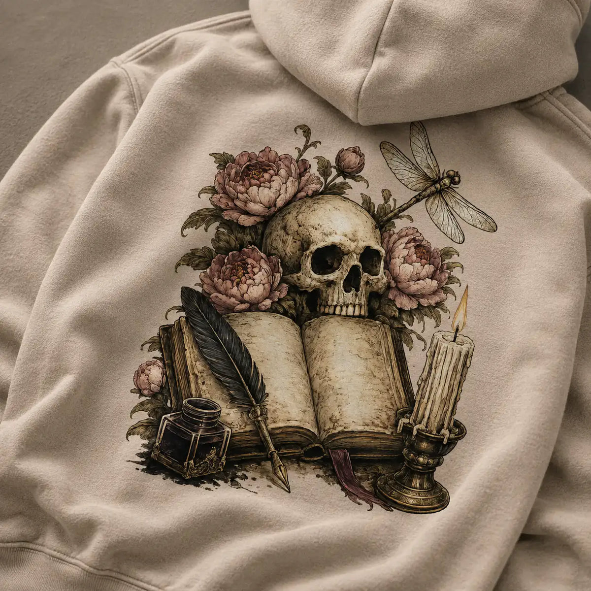 Midnight Pages Organic Hoodie S