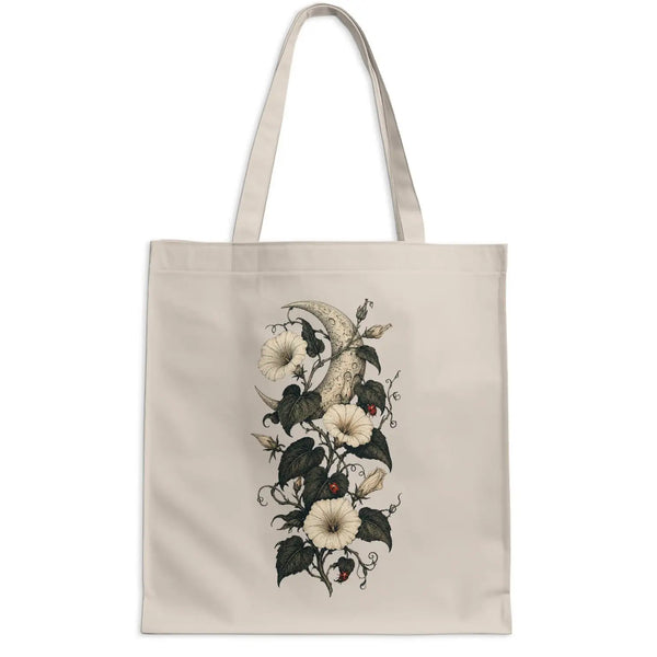 Moonlit Fortune Cotton Canvas Tote Bag | My Lucky Tee