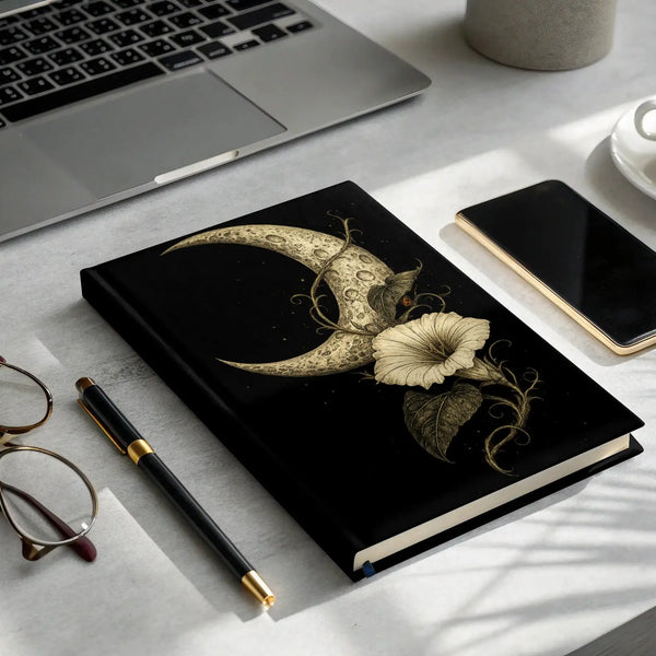 Moonlit Fortune Hardcover Journal |  My Lucky Tee