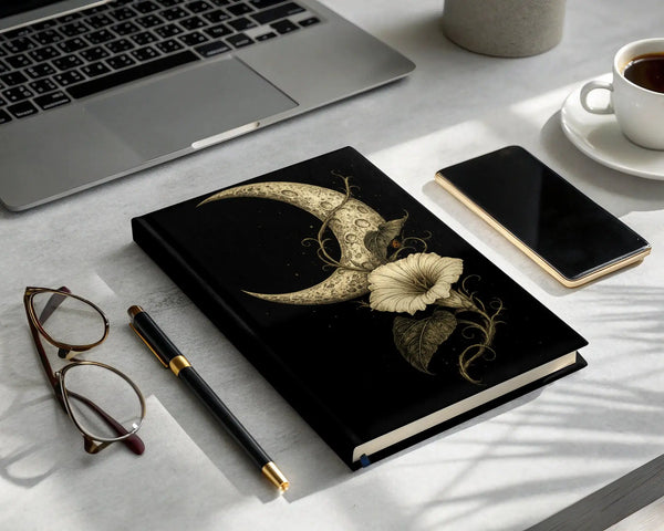 Moonlit Fortune Hardcover Journal |  My Lucky Tee