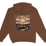 Mount Fuji Cherry Blossom Hoodie XS