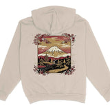 Mount Fuji Cherry Blossom Hoodie XS