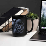 Musical Octopus Black Mug 15 oz
