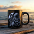 Musical Octopus Black Mug