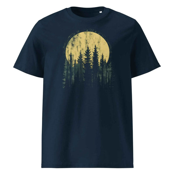 Night Forest Organic Cotton Graphic Tee French Navy