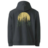 Night Forest Organic Cotton Hoodie India Ink Grey
