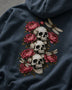 Peonies & Dragonflies Organic Hoodie | My Lucky Tee