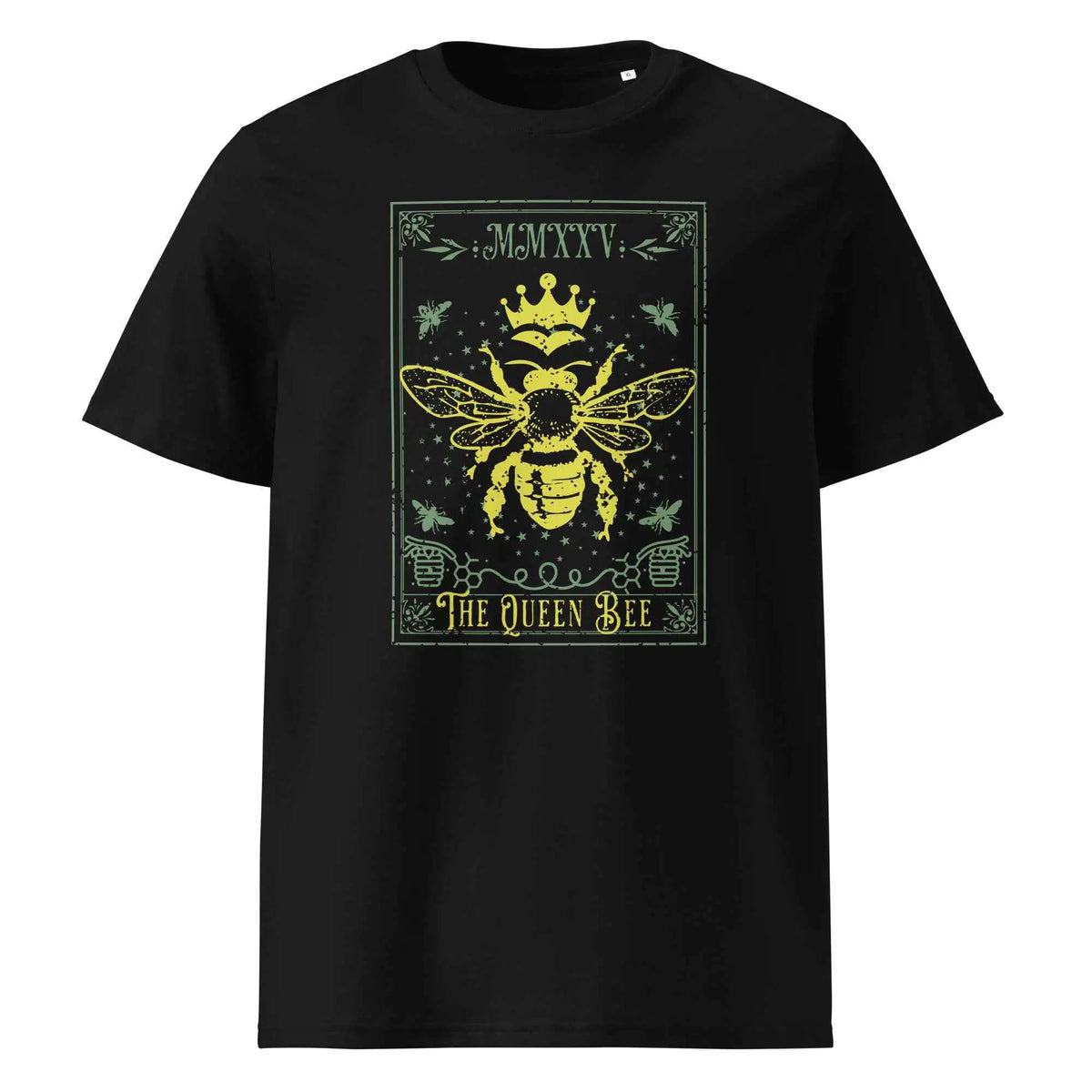 Queen Bee Organic Graphic Tee Black