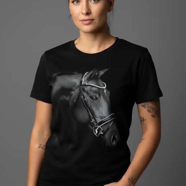 Quiet Grace Horse Portrait Graphic Tee