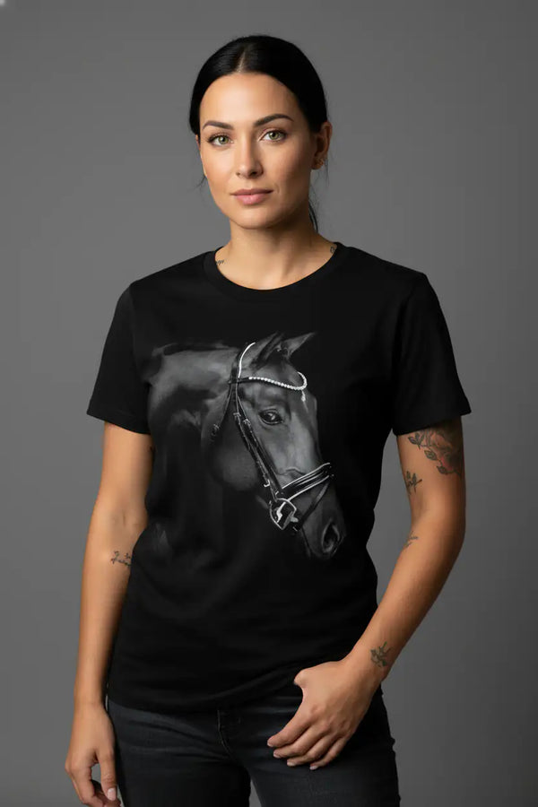 Quiet Grace Horse Portrait Graphic Tee