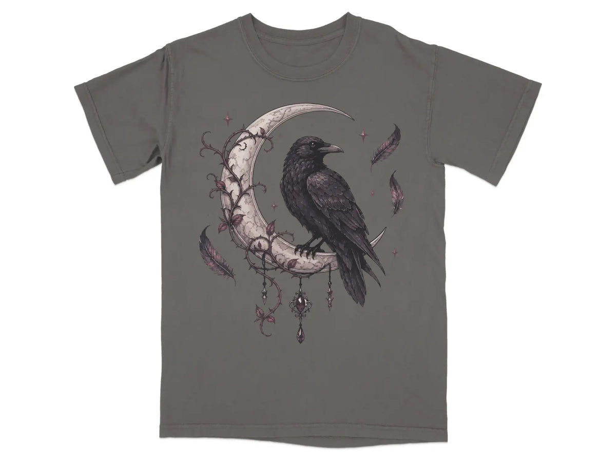 Raven & the Crescent Moon Tee |  My Lucky Tee