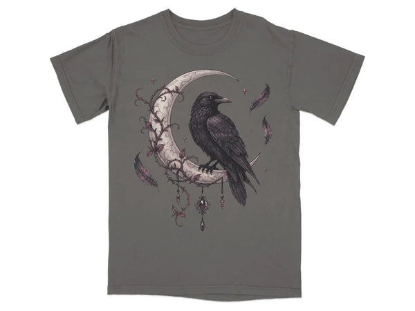 Raven & the Crescent Moon Tee |  My Lucky Tee