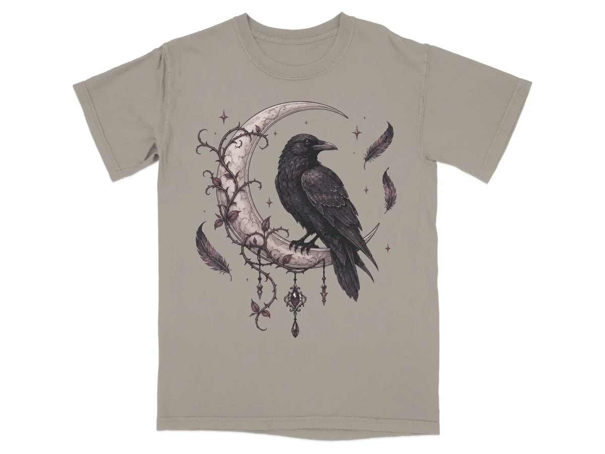 Raven & the Crescent Moon Tee |  My Lucky Tee