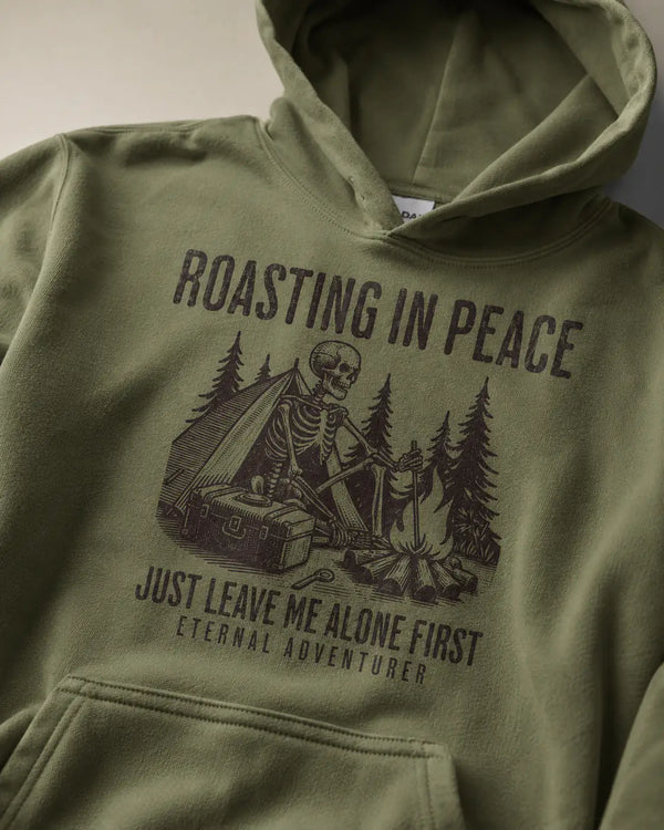 Roasting in Peace Skeleton Hoodie