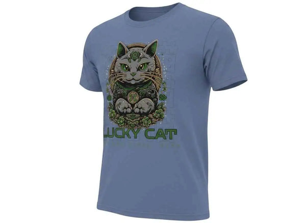 She Who Dares Wins Lucky Cat Graphic Tee Midnight