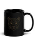 Starlit Big Cat Black Mug | My Lucky Tee