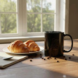 Starlit Crow Black Mug