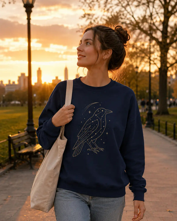 Starlit Crow Organic Sweatshirt