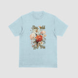 Stay Wild Live Free Floral Tee S