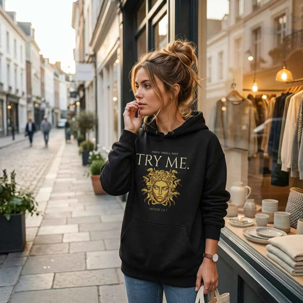 Thou Shall Not Try Me Medusa Hoodie