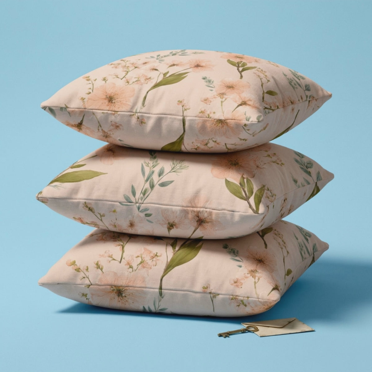 Blush Floral Grandmacore Throw Pillow