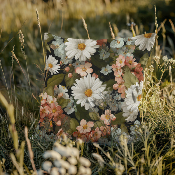 Moody Floral Grandmacore Pillow