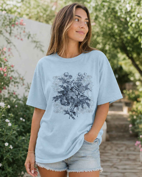 Vintage Floral Bouquet Graphic T-Shirt