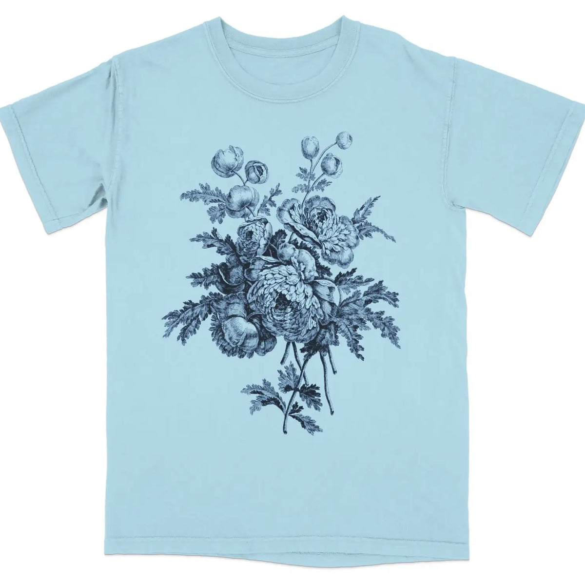 Vintage Floral Bouquet Graphic T-Shirt S