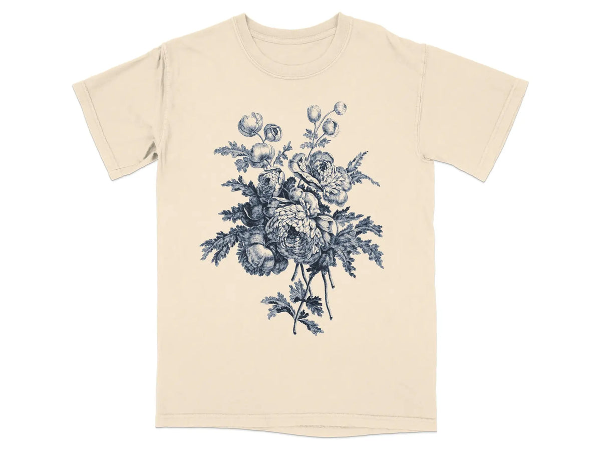 Vintage Floral Bouquet Graphic T-Shirt |  My Lucky Tee