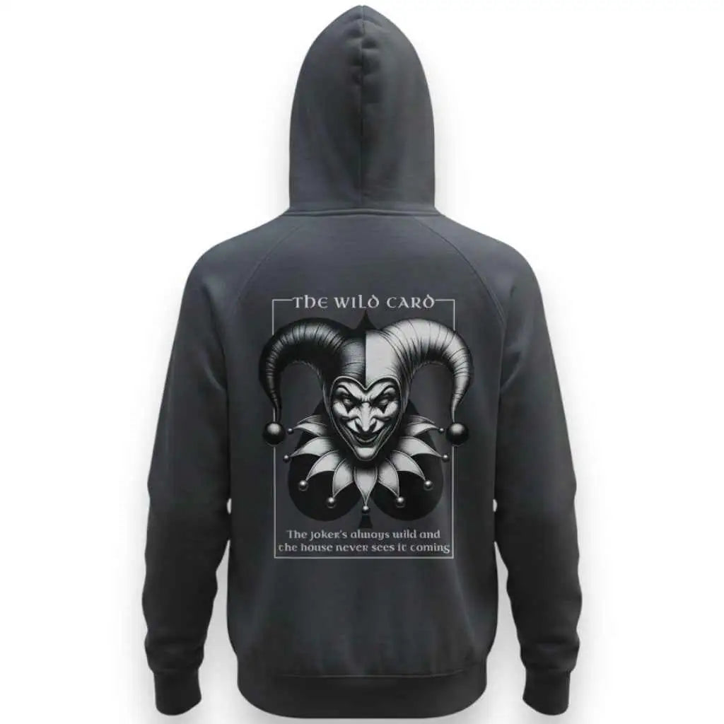 Wild Card Joker Graphic Hoodie | Dark Jester Streetwear Hoodie