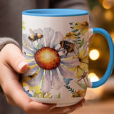 Wildflower Dragonfly Ceramic Mug |  My Lucky Tee