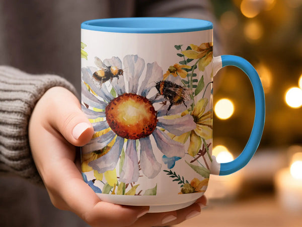 Wildflower Dragonfly Ceramic Mug |  My Lucky Tee