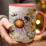 Wildflower Dragonfly Ceramic Mug |  My Lucky Tee