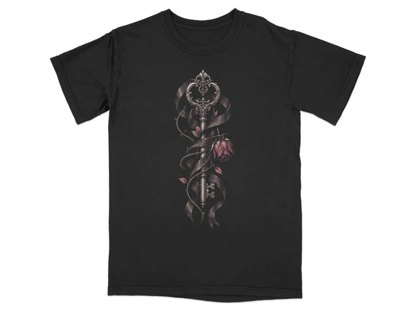 Wilted Rose & Skeleton Key Tee |  My Lucky Tee