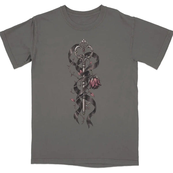 Wilted Rose & Skeleton Key Tee |  My Lucky Tee