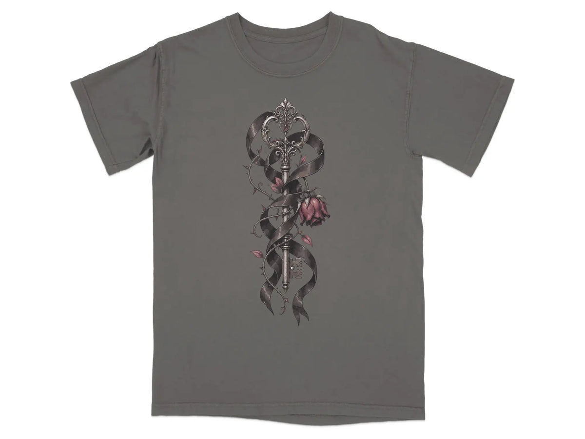 Wilted Rose & Skeleton Key Tee |  My Lucky Tee