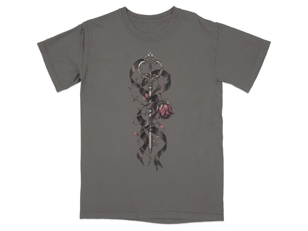 Wilted Rose & Skeleton Key Tee |  My Lucky Tee