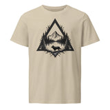 Wolf Wildlife Scene Organic Tee Desert Dust