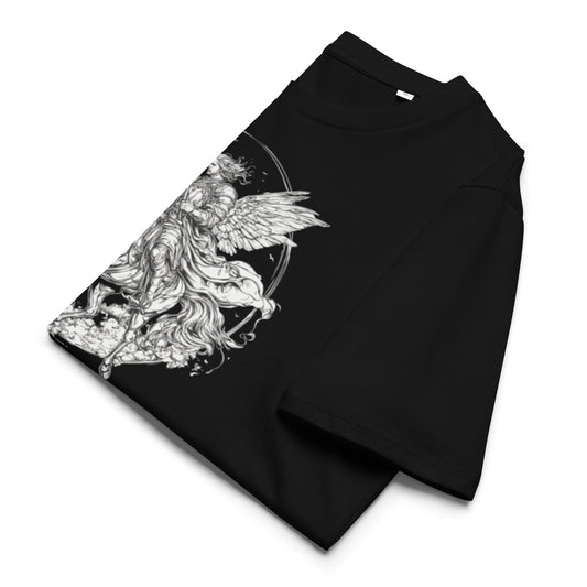 Archangel Rider TShirt in Black sleeve and color detail
