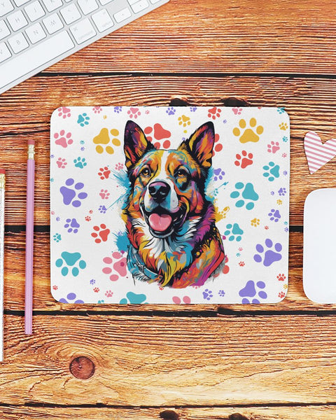 🐕🦺 Rescue My Heart Mousepad – Colorsplash Edition