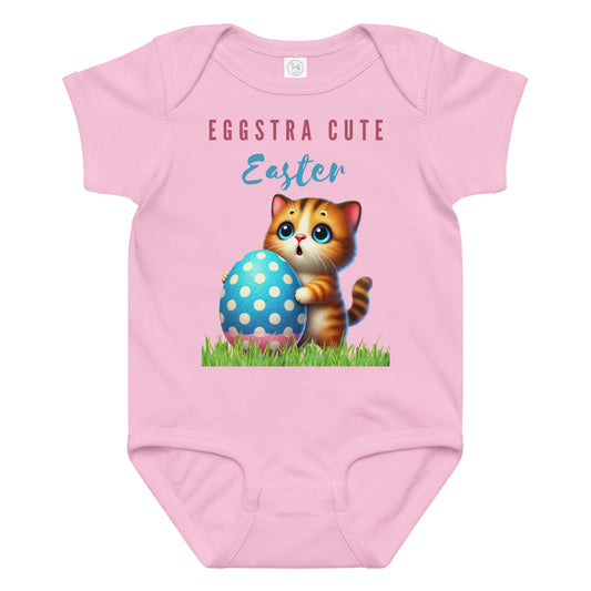 Pink Eggsrtra Cute Rabbit Skins infant bodysuit.