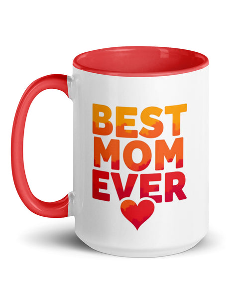 Best Mom Ever 15 oz Coffee Mug in Red