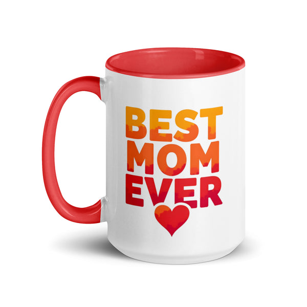 Best Mom Ever 15 oz Coffee Mug in Red