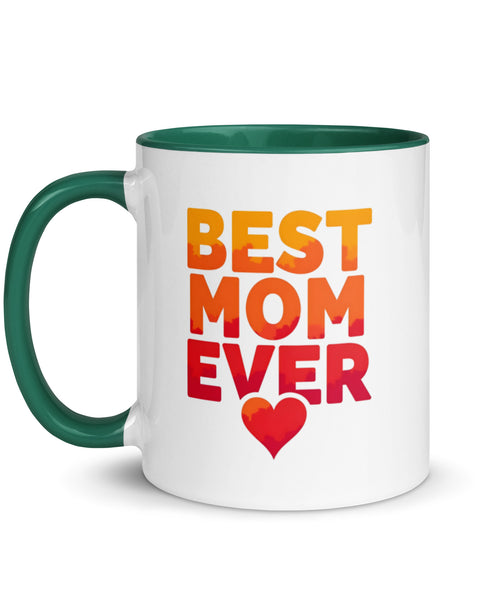 Best Mom Ever Coffee Mug in Green 11 oz