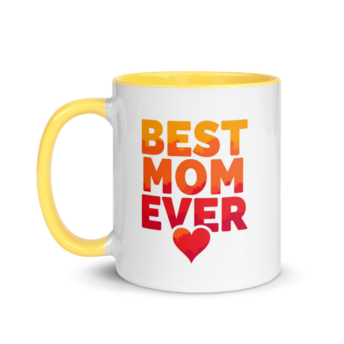 Best Mom Ever Coffee Mug in Yellow 11 oz